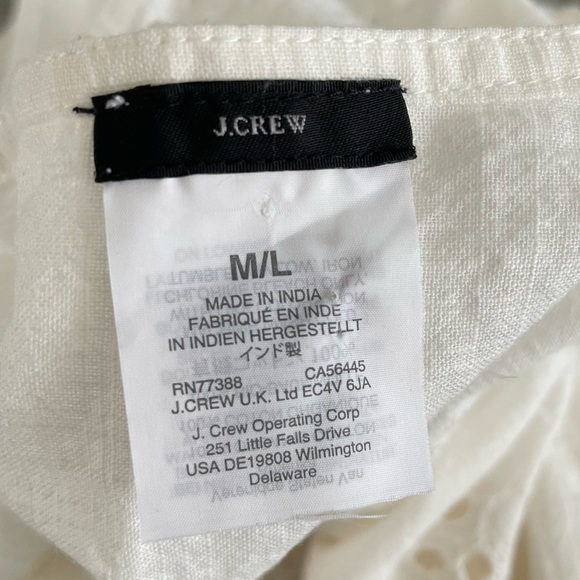 J.CREW (Spring 2020) Open beach poncho in eyelet size M/L - Picture 2 of 10